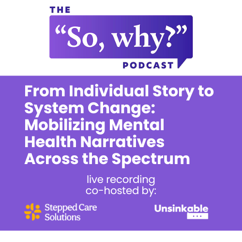 Podcast episode card, with the show and episode title and a headshot of guest Michael Cooper on the right side of the frame